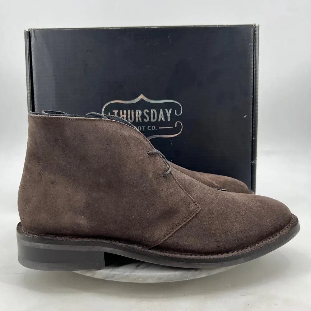 Thursday Boot Co Mens 16 Brown Scout Chukka Ash Suede Handmade Modern Comfort